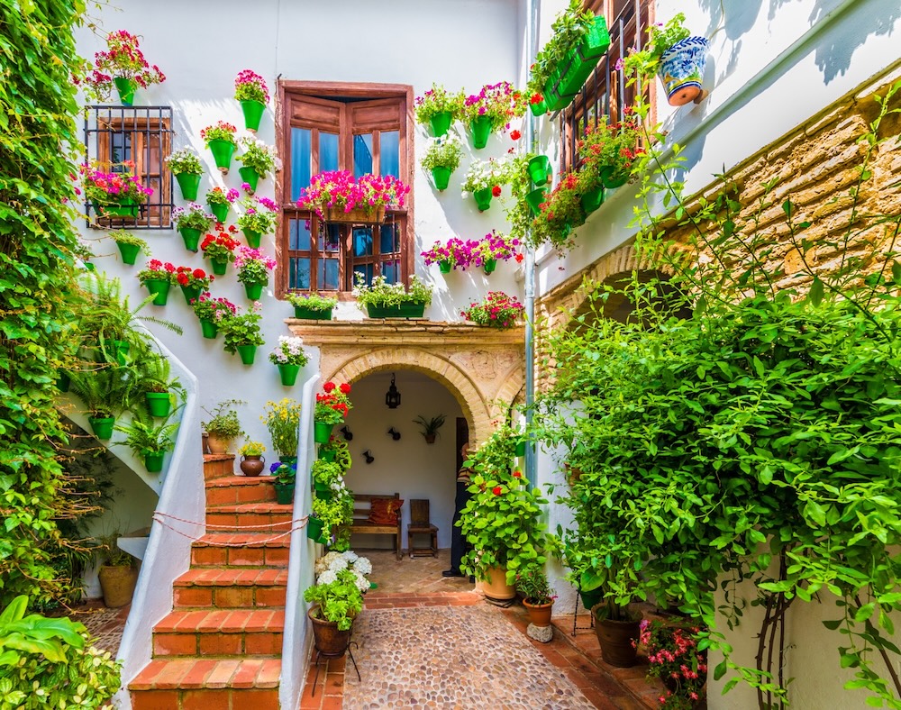 Córdoba – značilno cvetlično dvorišče