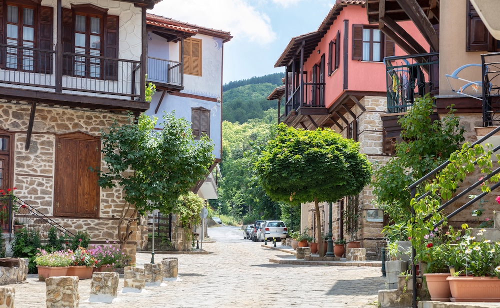 Halkidiki ulice in mediteransko vzdušje v Grčiji
