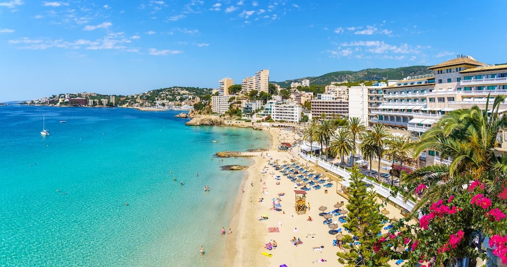 Landscape with Cala Mayor, Mallorca island, Spain