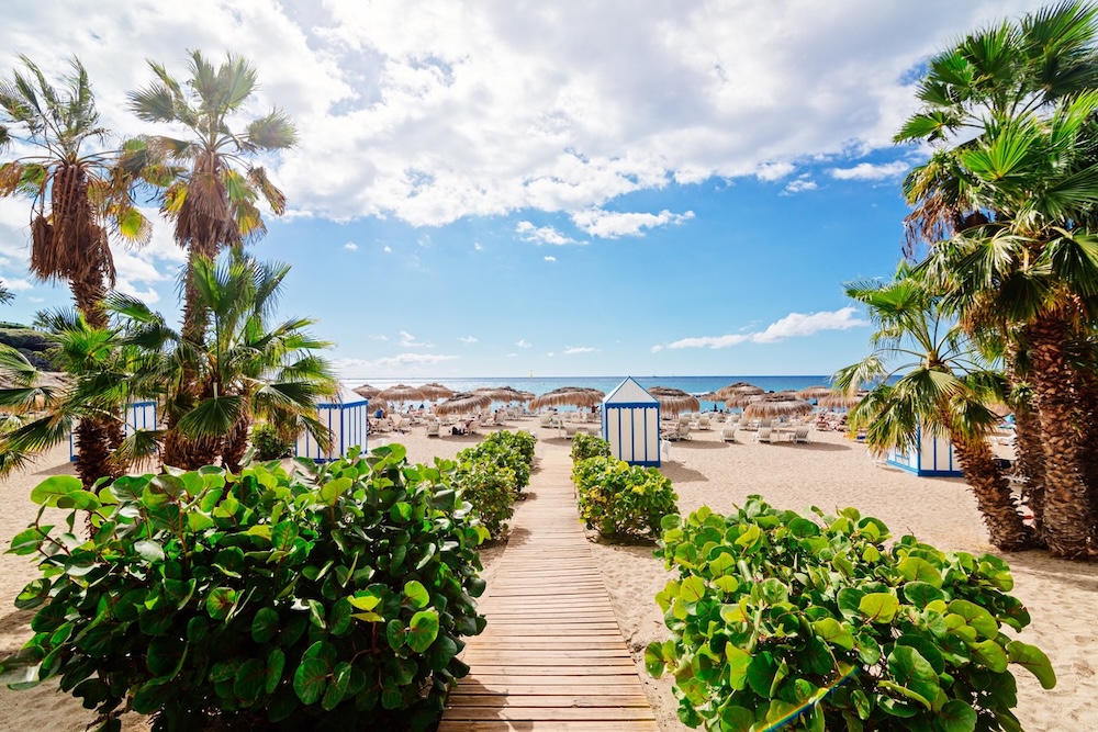 Playa del Duque v letovišču Costa Adeje na Tenerifih