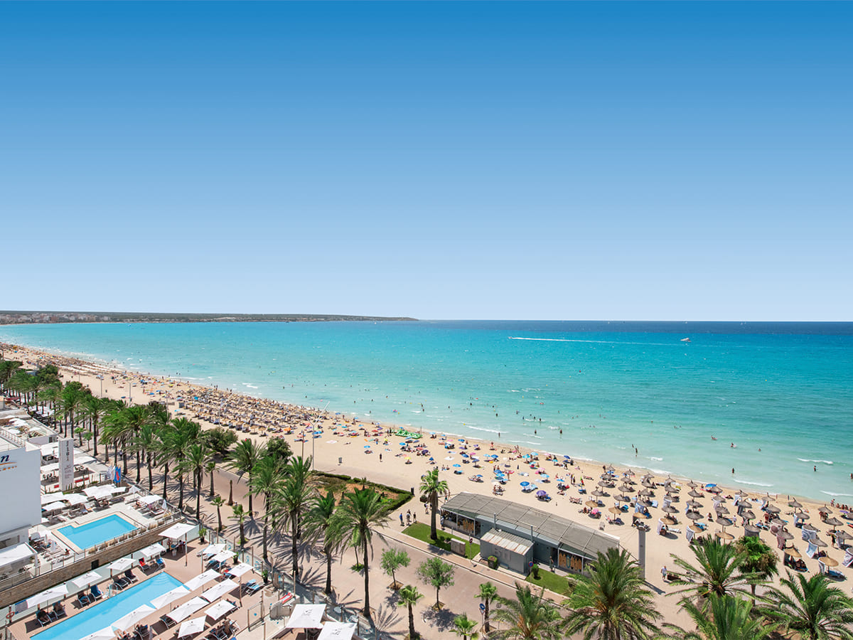 Peščene plaže na Mallorci v bližini hotelov allsun