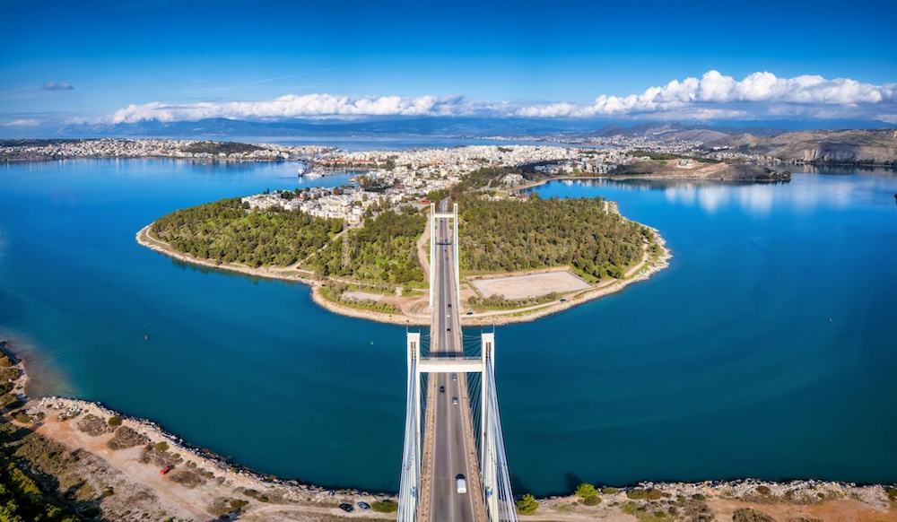 Most Chalkida Evia – dostop na otok Evia brez trajekta iz Aten