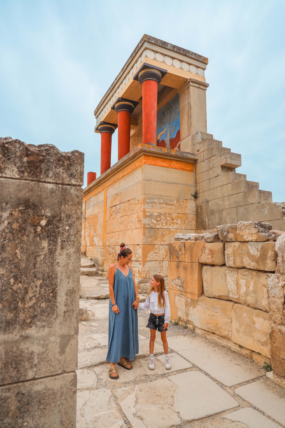 Kreta Knossos palača ruševine grška mitologija