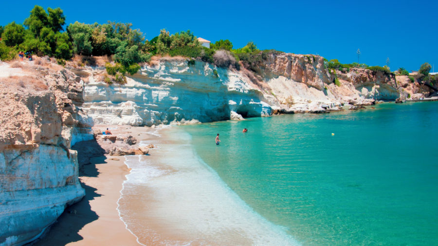Kreta neskončna plaža in obala.