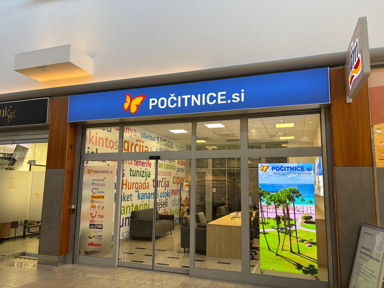 Turistična agencija Kranj Supernova Mercator Primskovo Počitnice.si