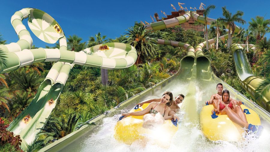 Vodni tobogan z veliko hitrostjo v Siam Parku (Tenerife)